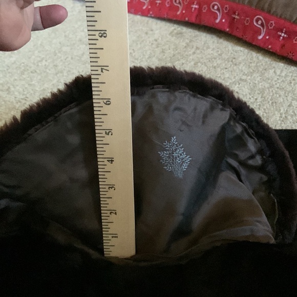 Mouton coat, three-quarter sleeve vintage luxury, one size custom classic - Picture 12 of 14